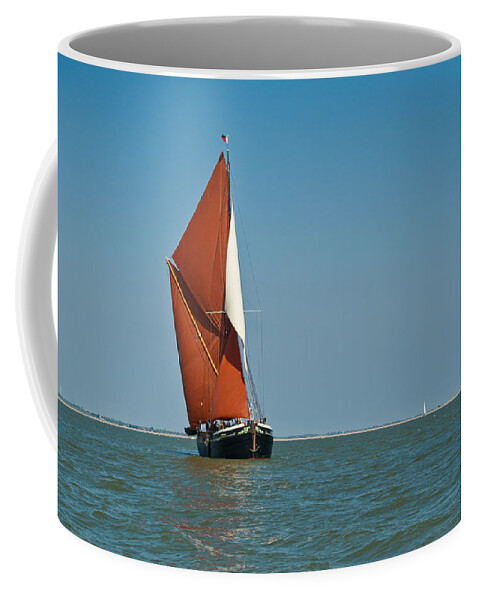 Thames Barge Coffee Mug featuring the photograph Sailing barge by Gary Eason