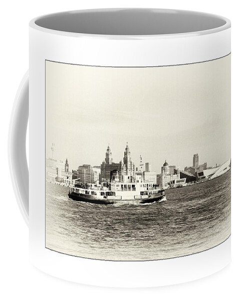  Coffee Mug featuring the photograph Sailing up the Mersey by Spikey Mouse Photography