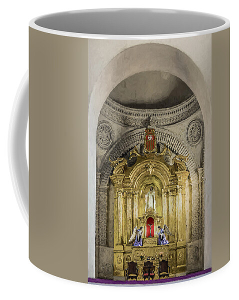 Altar Coffee Mug featuring the photograph Saint Joseph Cathedral by Maria Coulson