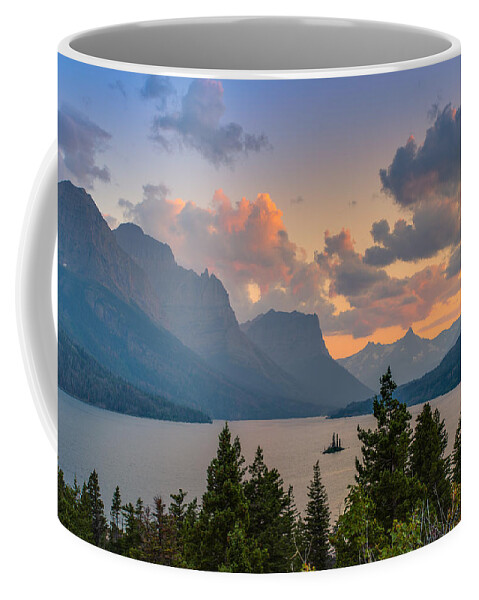 Glacier National Park Coffee Mug featuring the photograph Saint Mary Lake by Adam Mateo Fierro