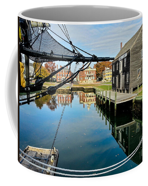 Derby Wharf Coffee Mug featuring the photograph Salem maritime historic site by Jeff Folger