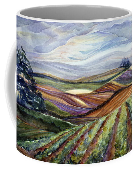 Jen Norton Coffee Mug featuring the painting Salinas Tapestry by Jen Norton