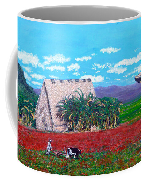 Salt Of The Earth Coffee Mug featuring the painting Salt of the Earth by Tom Roderick