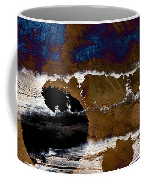 Abstract Coffee Mug featuring the painting Samhain II. Winter Approaching by Paul Davenport