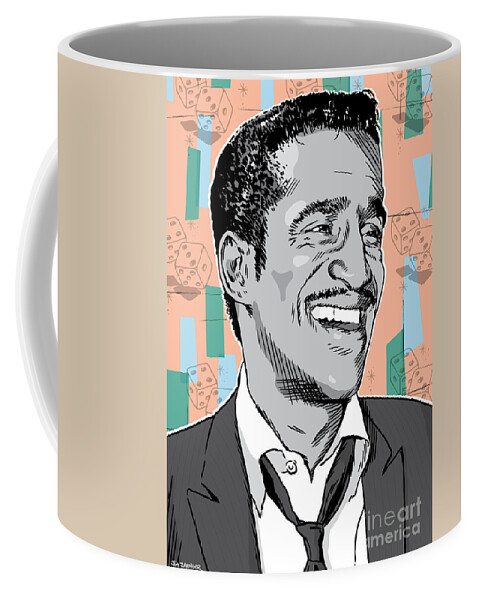 Music Coffee Mug featuring the digital art Sammy Davis Jr Pop Art by Jim Zahniser