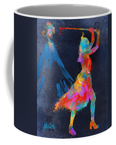 Samurai Coffee Mug featuring the digital art Samurai Girl Way of the Warrior by Nikki Marie Smith
