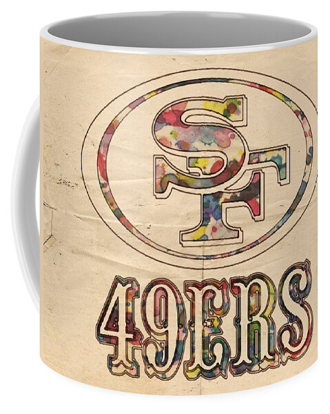 San Francisco 49ers Vintage Logo Coffee Mug by Florian Rodarte