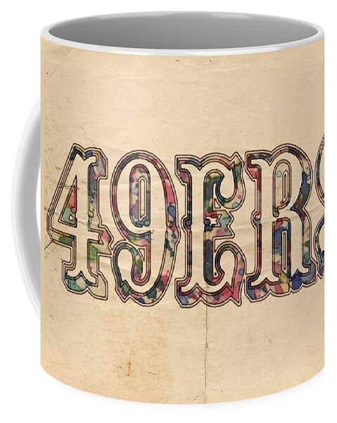 San Francisco 49ers Vintage Logo Coffee Mug by Florian Rodarte - Fine Art  America