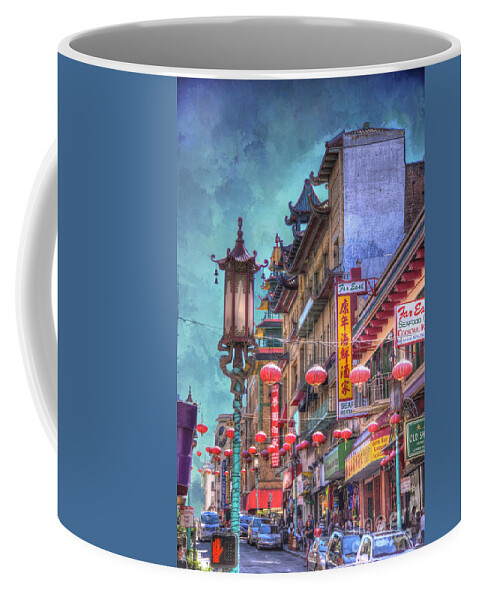 Architecture Coffee Mug featuring the photograph San Francisco Chinatown by Juli Scalzi