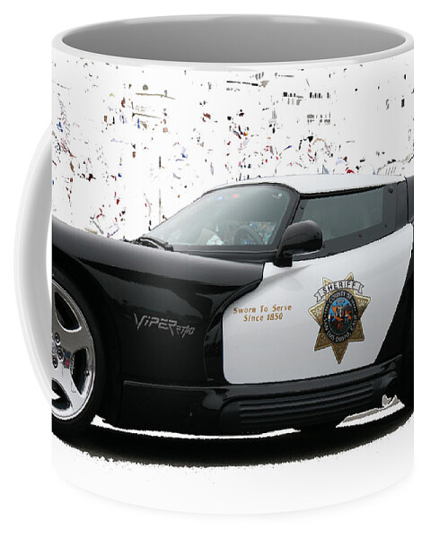San Luis Obispo Coffee Mug featuring the photograph San Luis Obispo County Sheriff Viper Patrol Car by Tap On Photo