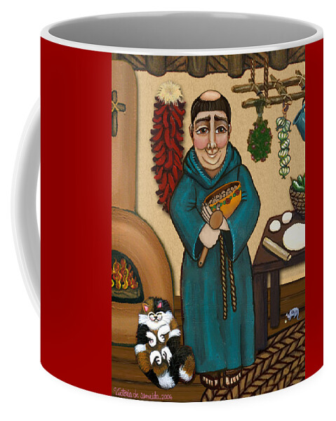 San Pascual Coffee Mug featuring the painting San Pascual by Victoria De Almeida