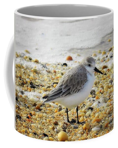 Sandpiper Coffee Mug featuring the photograph Sandpiper by Sharon Woerner