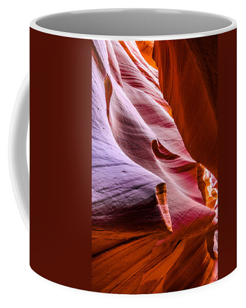 Antelope Canyon Coffee Mug featuring the photograph Sandstone Reflections by Jason Chu