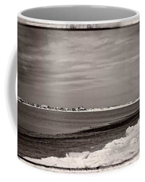 B&w Coffee Mug featuring the photograph Sandy Neck Winter 2015 by Frank Winters