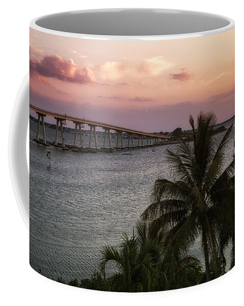 Sunset Coffee Mug featuring the photograph Sanibel Island Causeway by Kim Hojnacki