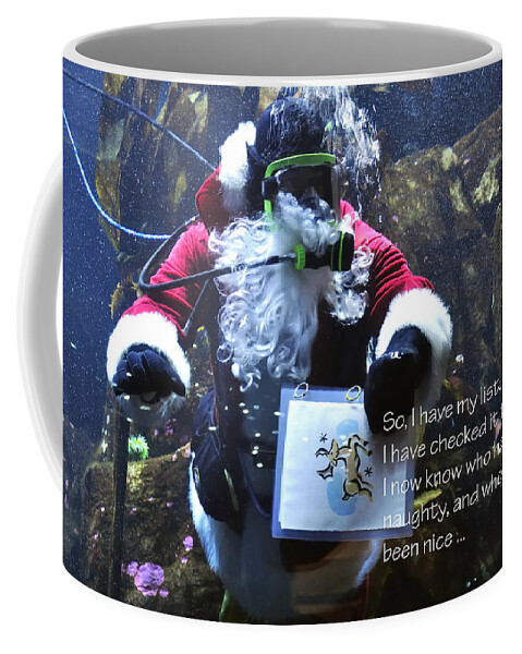 Newport Coffee Mug featuring the photograph Santa List 26855 by Jerry Sodorff
