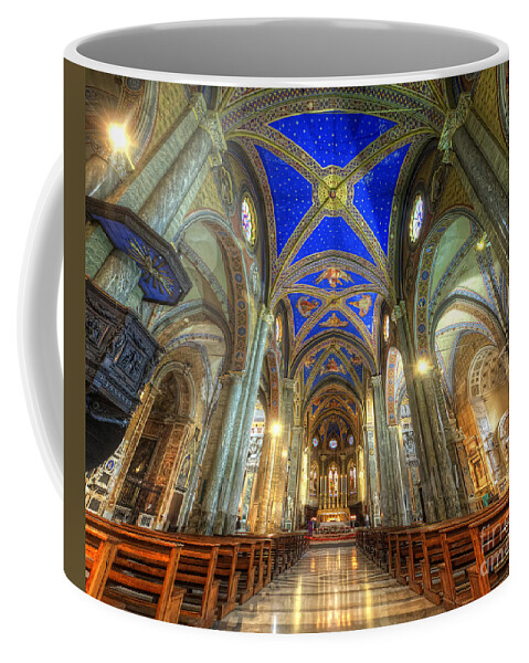 Yhun Suarez Coffee Mug featuring the photograph Santa Maria Sopra Minerva by Yhun Suarez