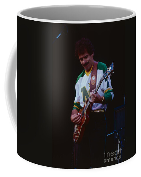 Concert Photos For Sale Coffee Mug featuring the photograph Santana at The Berkeley Greek Theater by Daniel Larsen