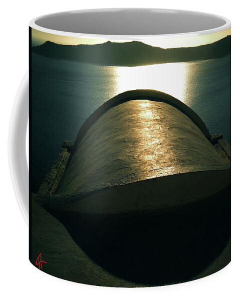 Colette Coffee Mug featuring the photograph Santorini Lines By Night by Colette V Hera Guggenheim