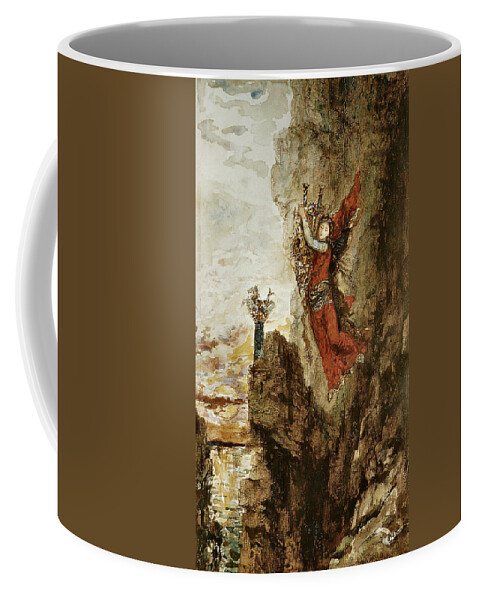 Gustave Moreau Coffee Mug featuring the painting Sappho in Lefkada by Gustave Moreau