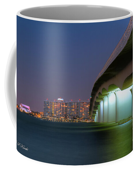Fl Coffee Mug featuring the photograph Sarasota Ringling Causeway by Sue Karski