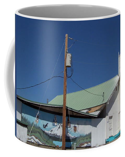 Church Coffee Mug featuring the photograph Satus Shaker Church by Charles Robinson