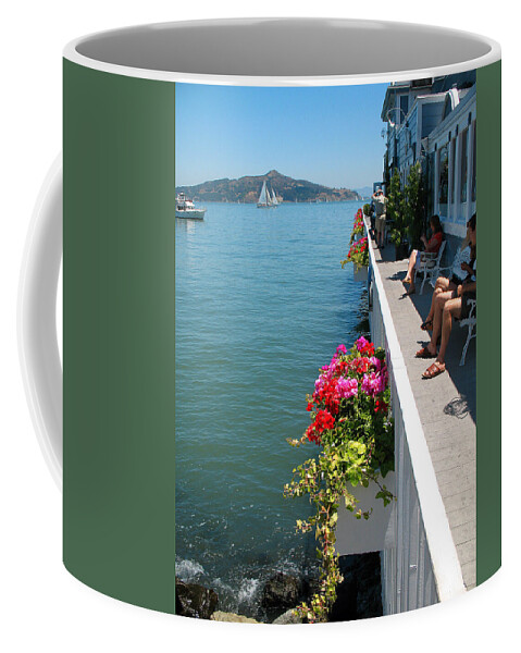 Sausalito Coffee Mug featuring the photograph Sausalito Leisure by Connie Fox
