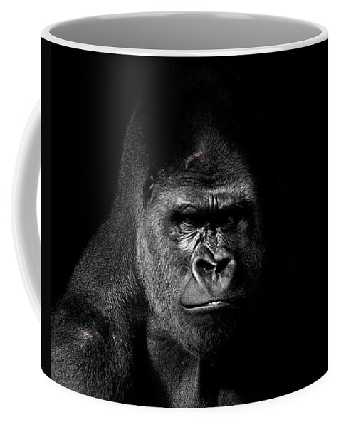 Gorilla Photograph Coffee Mug featuring the photograph Scarface by Jim Garrison