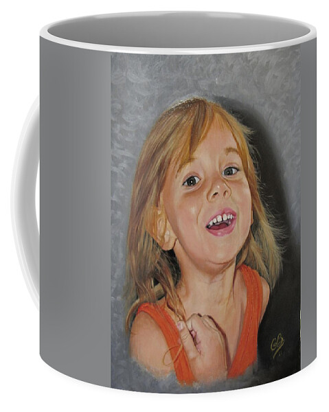 Scarlett Rose Coffee Mug featuring the painting Scarlet Rose by Glenn Beasley