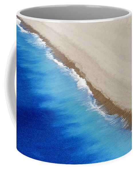 Sea And Sand Coffee Mug featuring the photograph Sea And Sand by Wendy Wilton