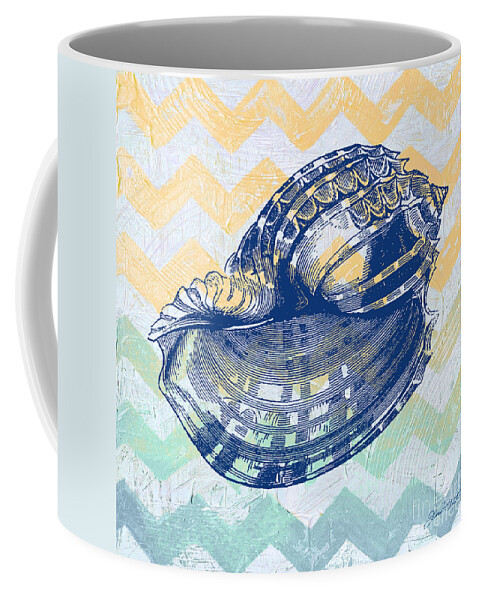 Digital Coffee Mug featuring the digital art Sea Shell-C by Jean Plout