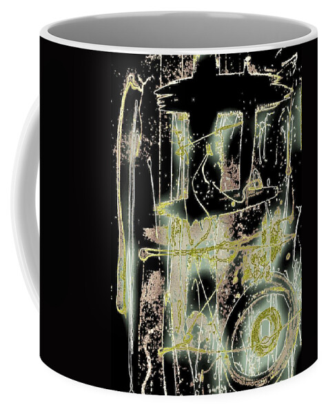 Signs And Symbols Coffee Mug featuring the painting Sea Sage by Cleaster Cotton