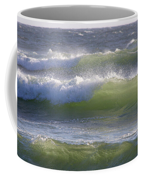 Waves Coffee Mug featuring the photograph Sea Waves by Adria Trail