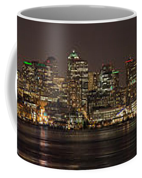 Seattle Coffee Mug featuring the photograph Seattle Lake Union Winter Reflection by Mike Reid