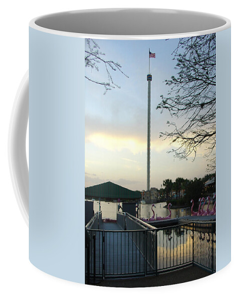 Skytower Coffee Mug featuring the photograph SeaWorld Skytower by David Nicholls