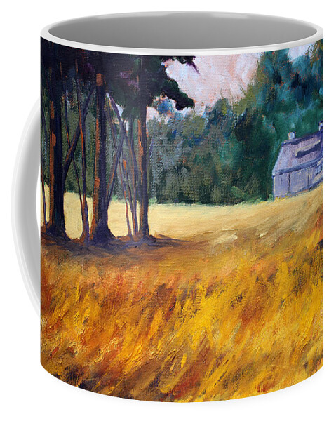 Oregon Coffee Mug featuring the painting Secluded by Nancy Merkle