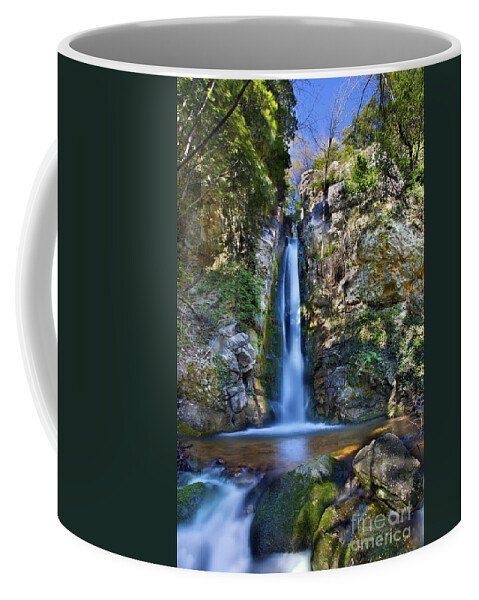 Secret Coffee Mug featuring the photograph Secret Waterfall by MGL Meiklejohn Graphics Licensing