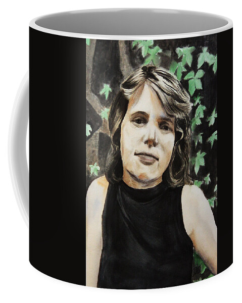Adults Coffee Mug featuring the painting Self-portrait by Masha Batkova