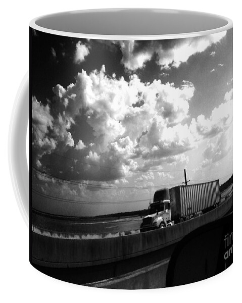 Semi Truck Coffee Mug featuring the photograph Semi clouds by WaLdEmAr BoRrErO