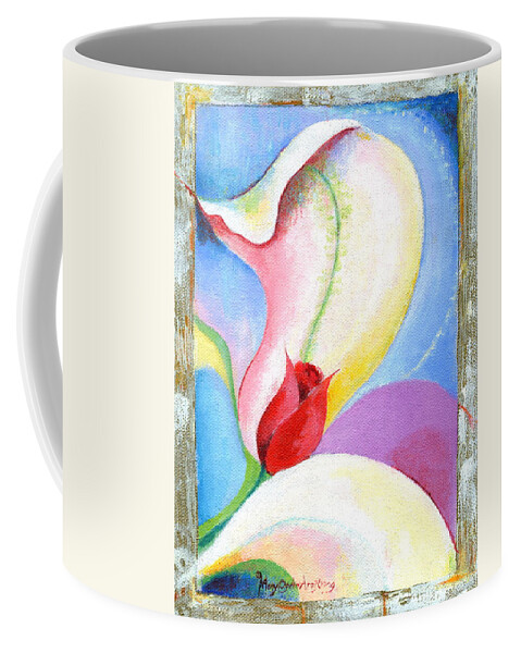 Nature Coffee Mug featuring the painting Sensitive Touch by Mary Armstrong