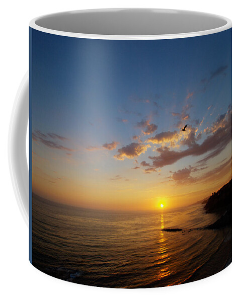 Sunset Coffee Mug featuring the photograph September Sunday Sunset by Joe Schofield
