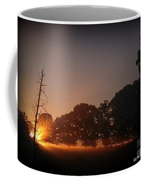 Sunrise Coffee Mug featuring the photograph September Sunrise at Blue Horse by Rabiah Seminole