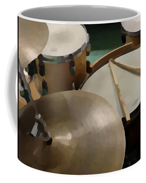Drum Coffee Mug featuring the photograph Set by Photographic Arts And Design Studio