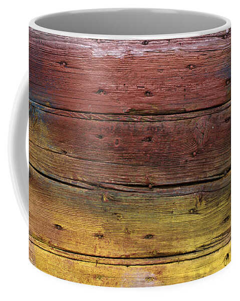 Wood Coffee Mug featuring the digital art Shades of red and yellow by Ron Harpham