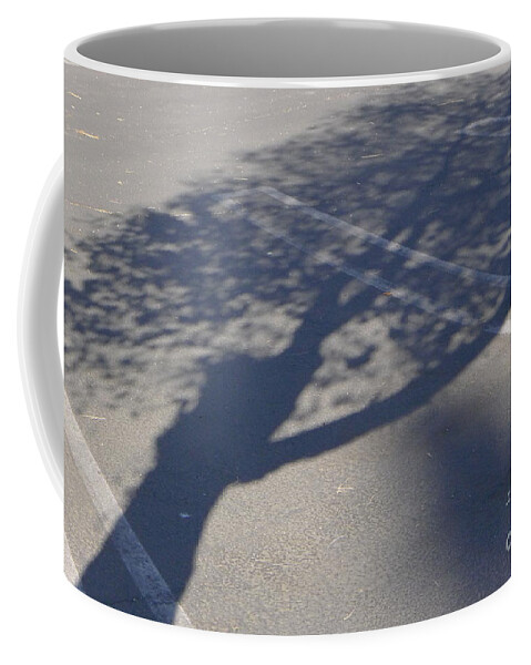 Shadow Coffee Mug featuring the photograph Shadow Tree by Nora Boghossian