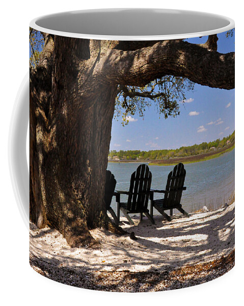 Landscape Coffee Mug featuring the photograph Shady Spot by Kay Lovingood