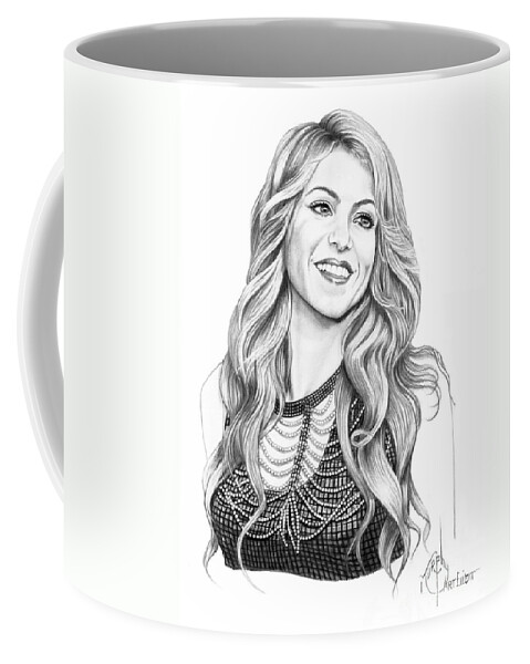 Shakira Coffee Mug by Murphy Elliott - Murphy Art Elliott - Website