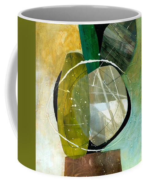 Jane Davies Coffee Mug featuring the painting Shape 13 by Jane Davies
