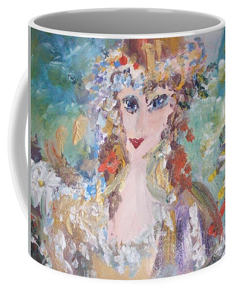 Life Coffee Mug featuring the painting Share my life by Judith Desrosiers