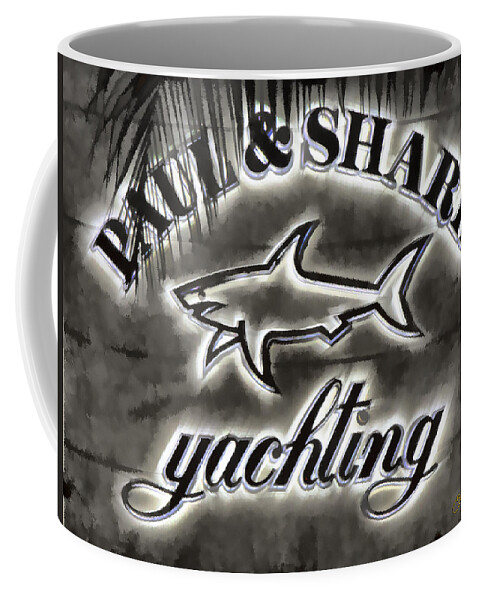 Paul And Shark Coffee Mug featuring the photograph Shark Sign by Chuck Staley